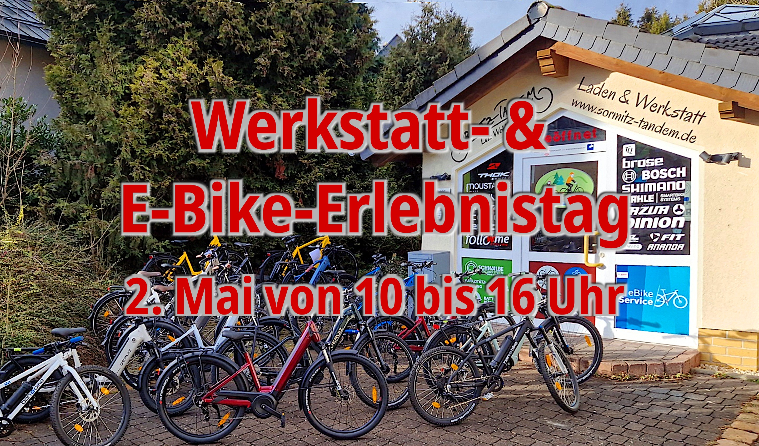 Ankündigung Werkstatt- u. E-Bike-Erlebnistag