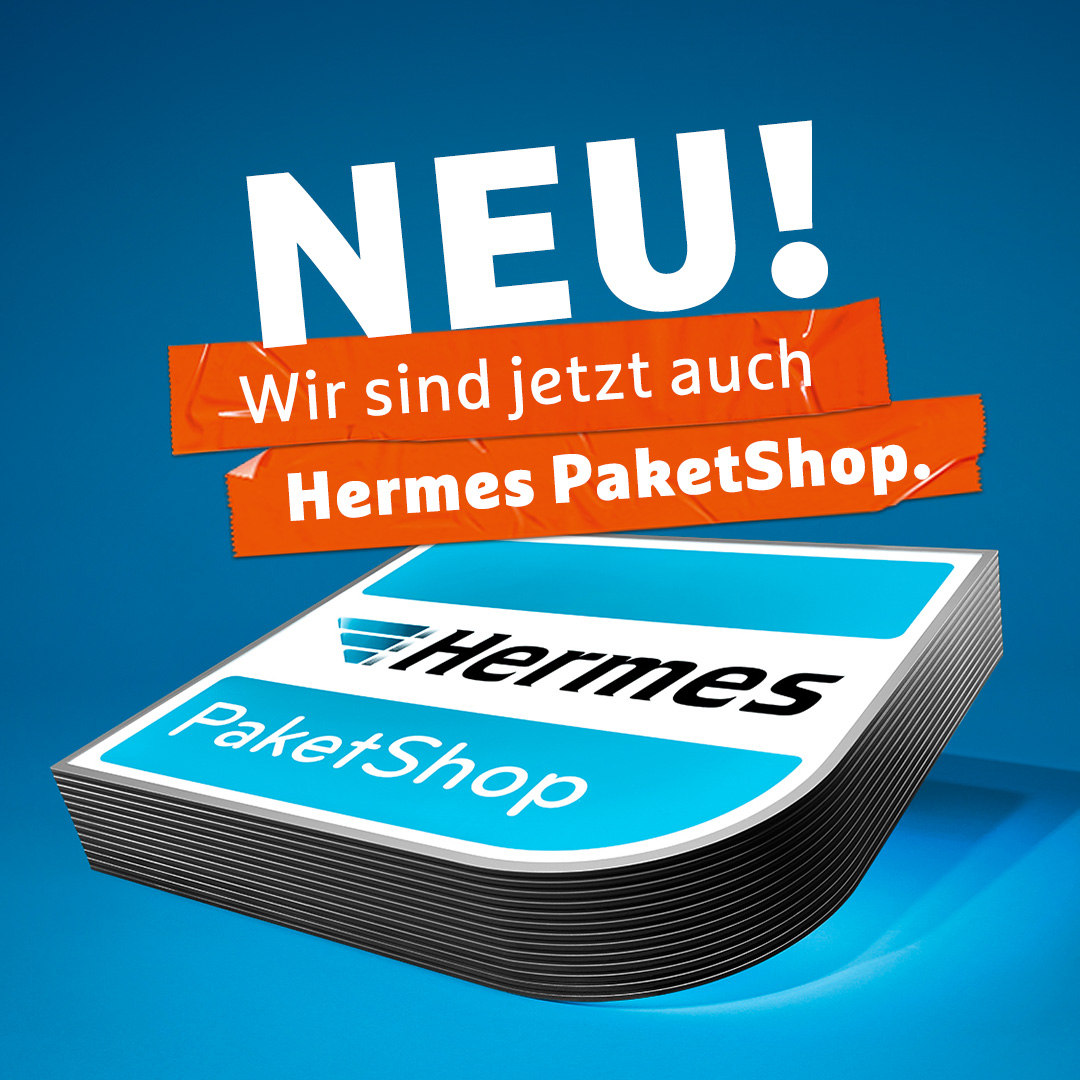 Wir sind jetzt auch Hermes Paketshop